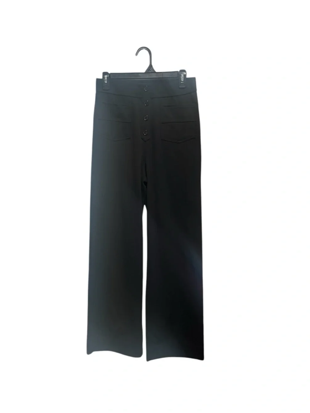 Halara DayStretch High Waisted Pockets Straight Leg Casual Pants Black - Picture 2 of 5